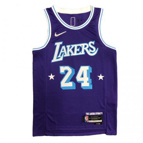 Men's Los Angeles Lakers Kobe Bryant #24 Nike Purple 2021/22 Swingman Jersey - City Edition