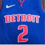 Men's Detroit Pistons Cade Cunningham #2 Nike Blue 2021/22 Swingman NBA Jersey - Icon Edition
