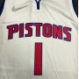 Men's Detroit Pistons Allen Iverson #1 Nike White 2021/22 Swingman NBA Jersey - Icon Edition
