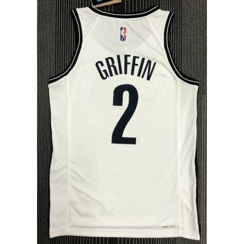 Men's Brooklyn Nets Blake Griffin #2 Nike White 2021  Swingman NBA Jersey - Icon Edition