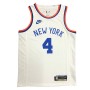 Men's New York Knicks Derrick Rose #4 White 2021/22 Swingman Jersey - Classic Edition