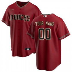 Men's Arizona Diamondbacks Nike Red 2020 Alternate Custom Jersey Men's Arizona Diamondbacks Nike Red 2020 Alternate Custom Jersey