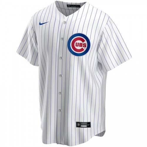 Men's Chicago Cubs Nike White&Royal Home 2020 Jersey