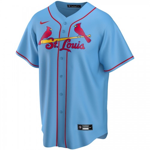 Men's St. Louis Cardinals Yadier Molina #4 Nike Light Blue Alternate 2020 Jersey