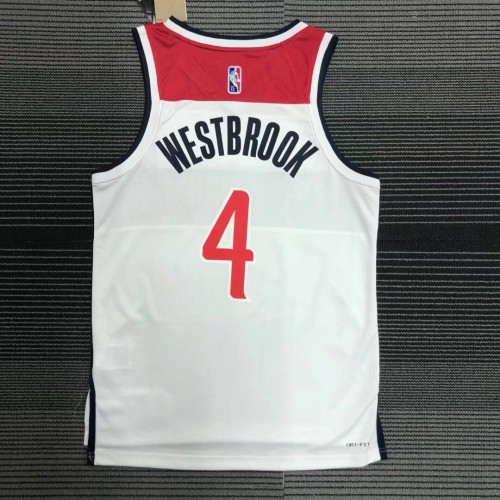 Men's Washington Wizards Westbrook #4 Nike White 2021/22 Swingman NBA Jersey - Association Edition