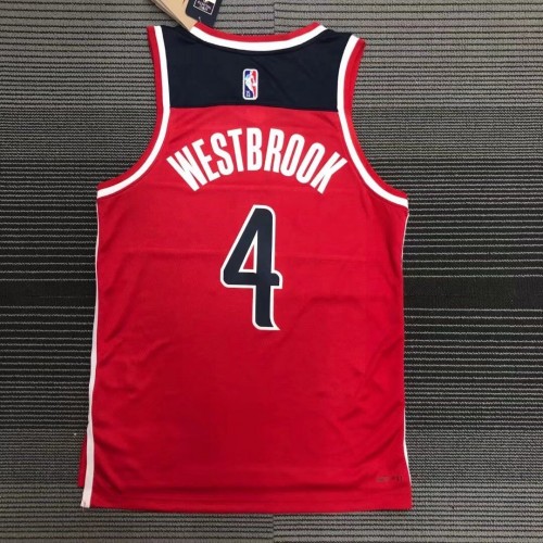 Men's Washington Wizards Russell Westbrook #4 Nike Red 2021/22 Swingman NBA Jersey - Icon Edition