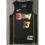 Men's Miami Heat Bam Adebayo #13 Nike Black 2021/22 Swingman Jersey - City Edition