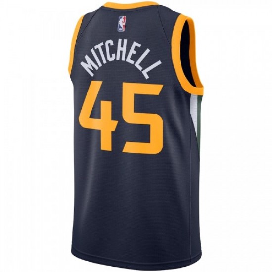 Men's Utah Jazz Donovan Mitchell #45 Nike Navy Replica Swingman Jersey - Icon Edition