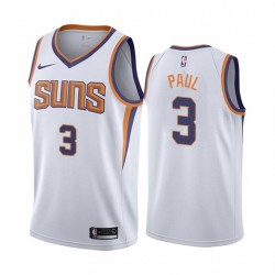 Men's Phoenix Suns Chris Paul #3 Nike White 2019/20 Swingman Jersey - Association Edition Men's Phoenix Suns Chris Paul #3 Nike White 2019/20 Swingman Jersey - Association Edition