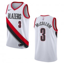 Men's Portland Trail Blazers C.J McCollum #3 Nike White Swingman NBA Jersey - Association Edition Men's Portland Trail Blazers C.J McCollum #3 Nike White Swingman NBA Jersey - Association Edition