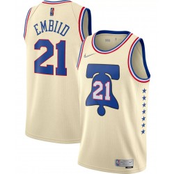 Men's Philadelphia 76ers Joel Embiid #21 Nike 2021 Swingman Jersey - Earned Edition Men's Philadelphia 76ers Joel Embiid #21 Nike 2021 Swingman Jersey - Earned Edition
