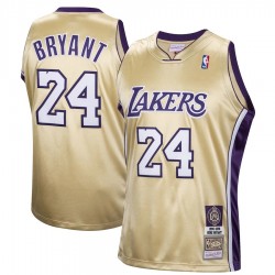 Men's Los Angeles Lakers Kobe Bryant #24 Throwback Gold Hall of Fame Class of 2020 Jersey