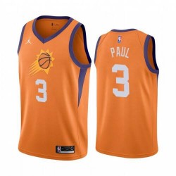 Men's Phoenix Suns Chris Paul #3 Jordan Orange 2020/21 Swingman Jersey - Statement Edition Men's Phoenix Suns Chris Paul #3 Jordan Orange 2020/21 Swingman Jersey - Statement Edition