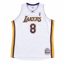 Men's Los Angeles Lakers Kobe Bryant #8 Throwback White 2003-04 Hardwood Classics Jersey