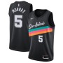 Men's San Antonio Spurs Murray #5 Nike Black 20/21 Swingman Jersey-City Edition