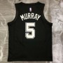 Men's San Antonio Spurs Murray #5 Nike Black 20/21 Swingman Jersey-City Edition