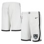 Men's Brooklyn Nets Nike White 2020/21 Swingman Shorts - Association Edition