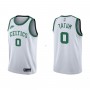 Men's Boston Celtics Jayson Tatum #0 Nike White 2021/22 75th Anniversary Jersey-Classic Edition