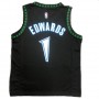 Men's Minnesota Timberwolves Anthony Edwards #1 Nike Black Hardwood Classics Swingman Jersey