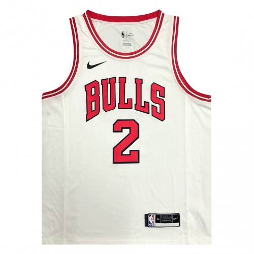 Men's Chicago Bulls Lonzo Ball #2 Nike White Swingman Jersey - Association Edition