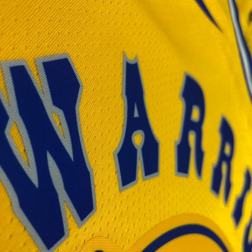Men's Golden State Warriors Stephen Curry #30 Nike Yellow Hardwood Classic Swingman Jersey