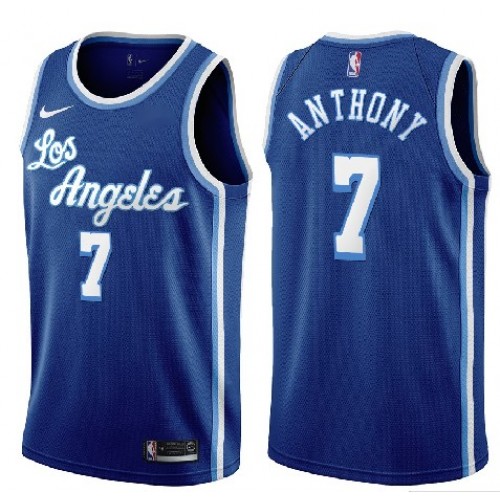 Men's Los Angeles Lakers Carmelo Anthony #7 Nike Blue Swingman NBA Jersey - Classic Edition