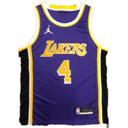 Men's Los Angeles Lakers Rajon Rondo #4 Jordan Purple Swingman NBA Jersey - Statement Edition
