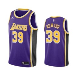 Men's Los Angeles Lakers Dwight Howard #39 Jordan Purple Swingman NBA Jersey - Statement Edition Men's Los Angeles Lakers Dwight Howard #39 Jordan Purple Swingman NBA Jersey - Statement Edition