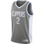 Men's LA Clippers Kawhi Leonard #2 Nike Gray 2020/21 Swingman Player Jersey - Earned Edition
