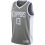 Men's LA Clippers Paul George #13 Nike Gray 2020/21 Swingman Player Jersey - Earned Edition