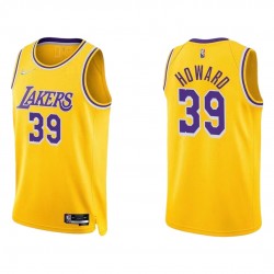 Men's Los Angeles Lakers Dwight Howard #39 Nike Gold 2021/22 Swingman Jersey - Icon Edition Men's Los Angeles Lakers Dwight Howard #39 Nike Gold 2021/22 Swingman Jersey - Icon Edition