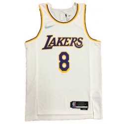 Men's Los Angeles Lakers Kobe Bryant #8 Nike White Swingman NBA Jersey - Icon Edition