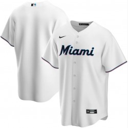 Men's Miami Marlins Nike White Home 2020 Jersey Men's Miami Marlins Nike White Home 2020 Jersey
