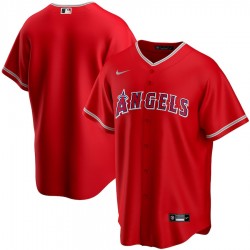Men's Los Angeles Angels Nike Scarlet 2020 Alternate Jersey Men's Los Angeles Angels Nike Scarlet 2020 Alternate Jersey
