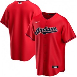 Men's Cleveland Indians Nike Red Alternate 2020 Jersey Men's Cleveland Indians Nike Red Alternate 2020 Jersey