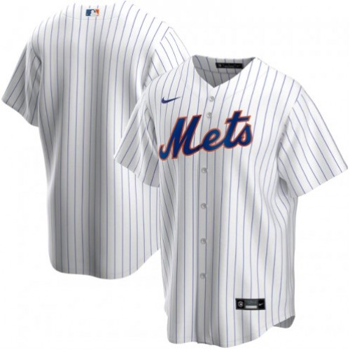 Men's New York Mets Nike White&Royal Home 2020 Jersey
