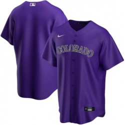 Men's Colorado Rockies Nike Purple 2020 Alternate Jersey Men's Colorado Rockies Nike Purple 2020 Alternate Jersey