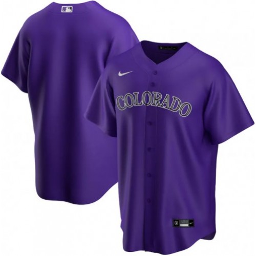 Men's Colorado Rockies Nike Purple 2020 Alternate Jersey