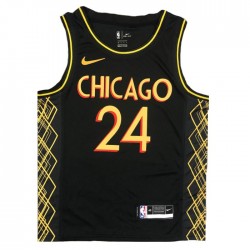 Men's Chicago Bulls Lauri Markkanen #24 Nike Black 2020/21 Swingman Jersey - City Edition Men's Chicago Bulls Lauri Markkanen #24 Nike Black 2020/21 Swingman Jersey - City Edition