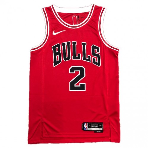 Men's Chicago Bulls Lonzo Ball #2 Nike Red 2021 Swingman NBA Jersey - Icon Edition