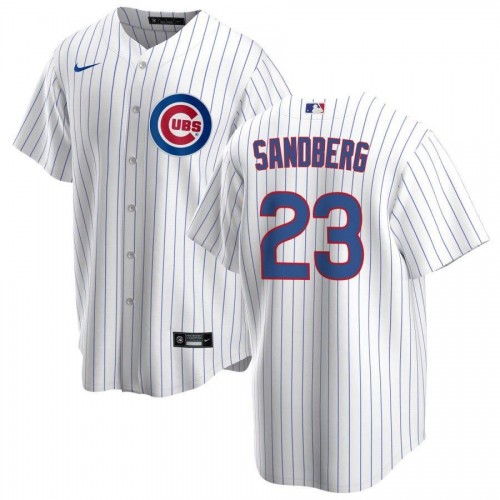 Men's Chicago Cubs Ryne Sandberg #23 Nike White Home Player Jersey