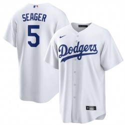 Men's Los Angeles Dodgers Corey Seager #5 Nike White Alternate 2020 Jersey Men's Los Angeles Dodgers Corey Seager #5 Nike White Alternate 2020 Jersey
