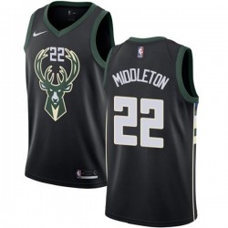 Men's Milwaukee Bucks Khris Middleton #22 Nike Black Swingman Jersey - Statement Edition Men's Milwaukee Bucks Khris Middleton #22 Nike Black Swingman Jersey - Statement Edition