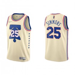 Men's Philadelphia 76ers Ben Simmons #25 Nike 2021 Swingman Jersey - Earned Edition Men's Philadelphia 76ers Ben Simmons #25 Nike 2021 Swingman Jersey - Earned Edition
