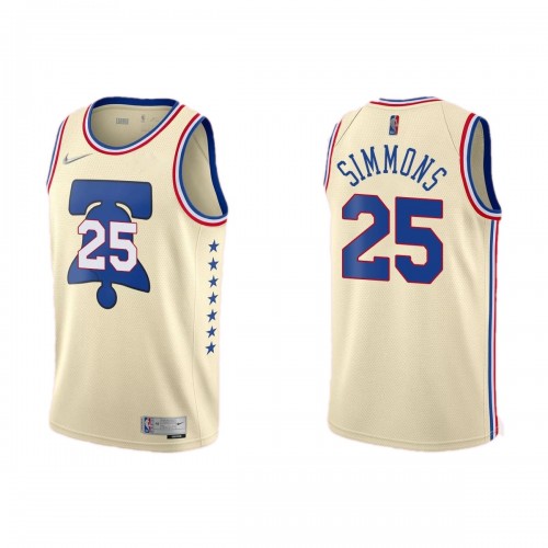 Men's Philadelphia 76ers Ben Simmons #25 Nike 2021 Swingman Jersey - Earned Edition