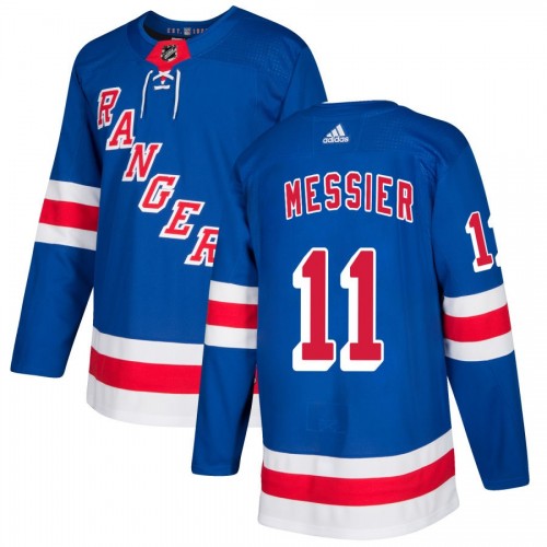 Men's New York Rangers Mark Messier #11 adidas Royal Authentic Player Jersey