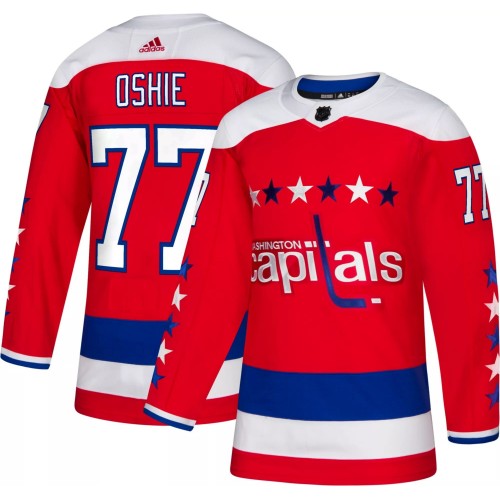 Men's Washington Capitals T. J. Oshie #77 adidas Red Alternate Authentic Player Jersey