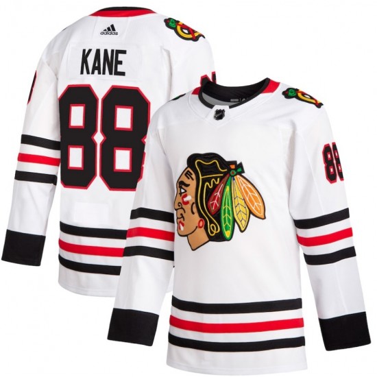 Men's Chicago Blackhawks Patrick Kane #88 adidas White Authentic Player Jersey