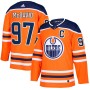 Men's Edmonton Oilers  Connor McDavid #97 adidas Orange Alternate Authentic Jersey
