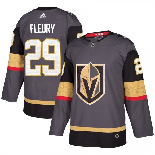 Men's Vegas Golden Knights Marc-André Fleury #29 Adidas Gray Authentic Player Jersey